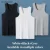 [Xxnzmm] Mùa Hè Plus Size Quần Áo Nam Áo Đen Trắng Xám Singlets Không Tay Thể Dục Nam Áo Vest Thể Hình Thường Ngày Áo Vest Mới LEED